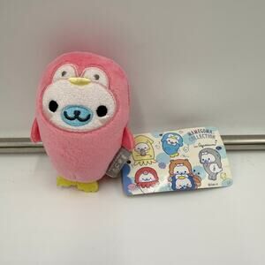 Round 1 x Mamegoma Seal In Aquarium Series Penguin Mascot 3" Plush NWT